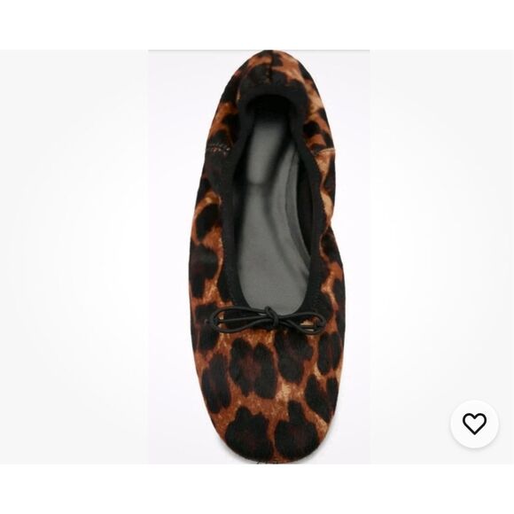 MNG by MANGO Leopard Calf Hair Ballerina Flat Women's 38 US 7.5 NWT - Picture 4 of 6